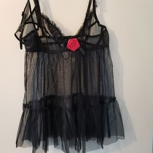 See Through Short Chemise